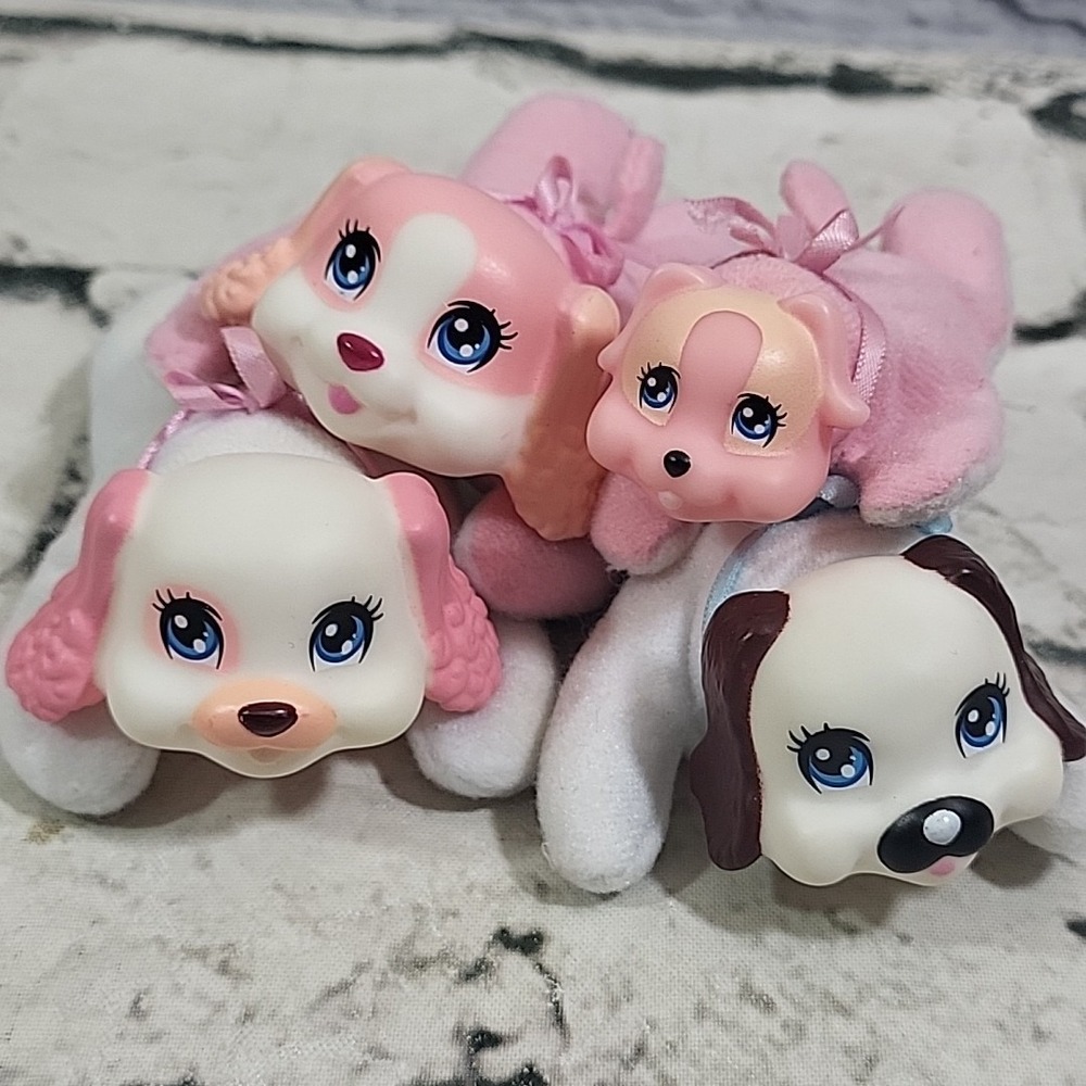 Puppy Surprise Replacement Babies Puppies‎ Lot Of 4 Pink Brown Preemie No Sounds